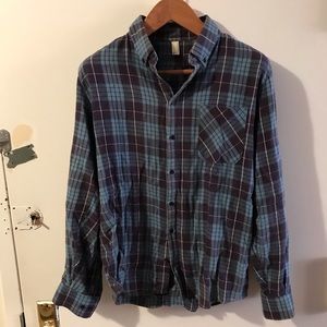 American Apparel Blue Flannel Men’s Medium